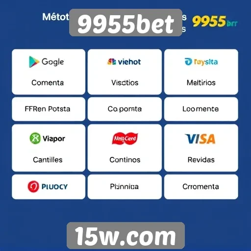 Métodos de pagamento aceitos na 9955bet